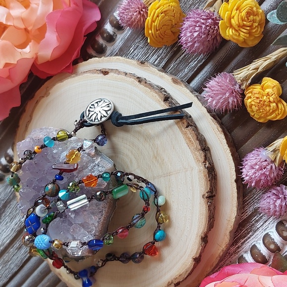 Hand Crafted Layering Necklace Artisan Jewelry by Rust Belt Raised - Picture 3 of 16